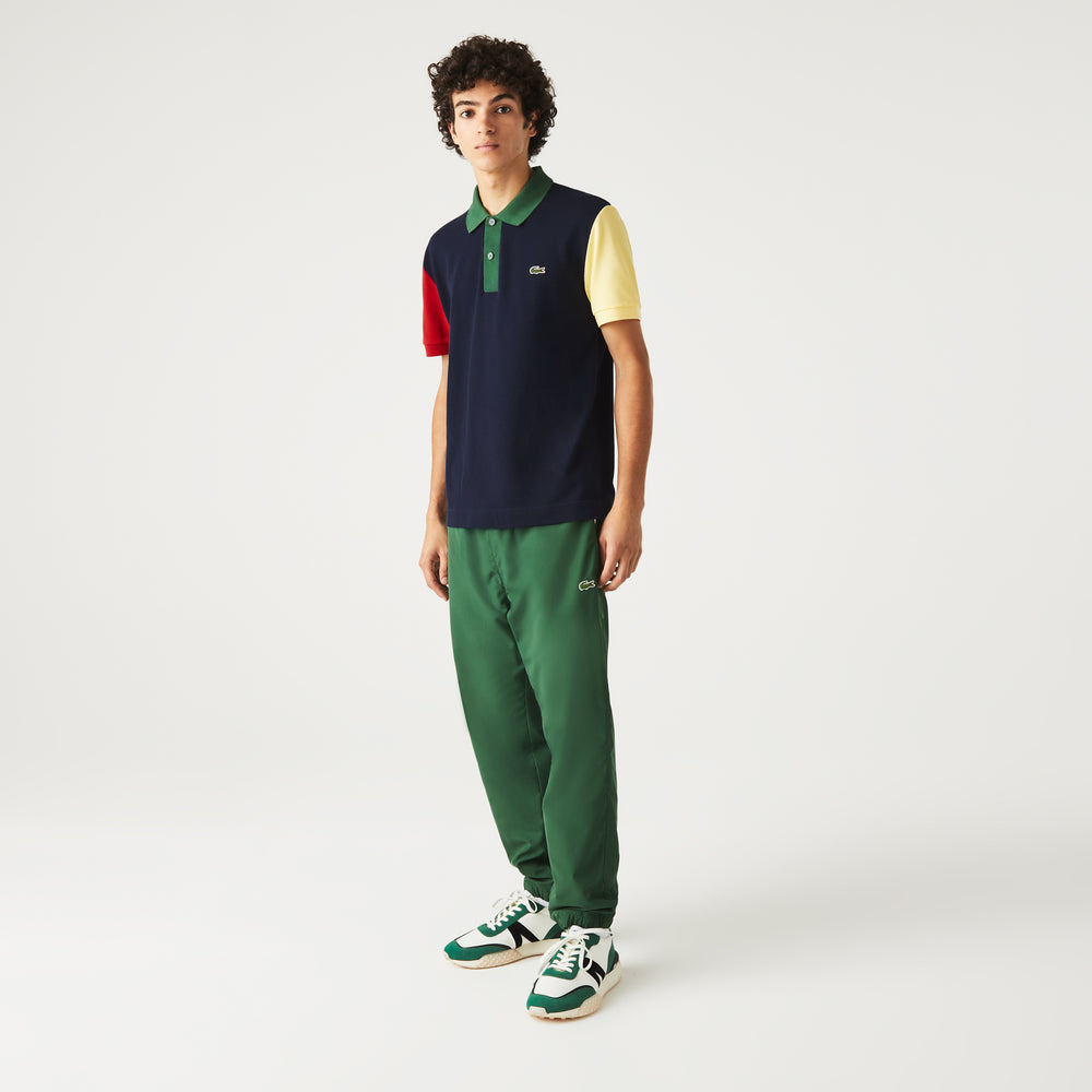 Men's Lacoste Regular Fit Colour-Block Cotton Petit Piqué Polo - Ph9536