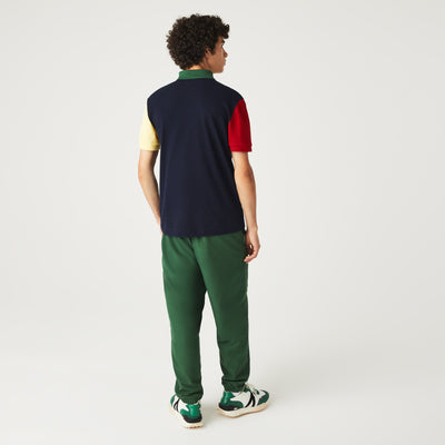 Men's Lacoste Regular Fit Colour-Block Cotton Petit Piqué Polo - Ph9536
