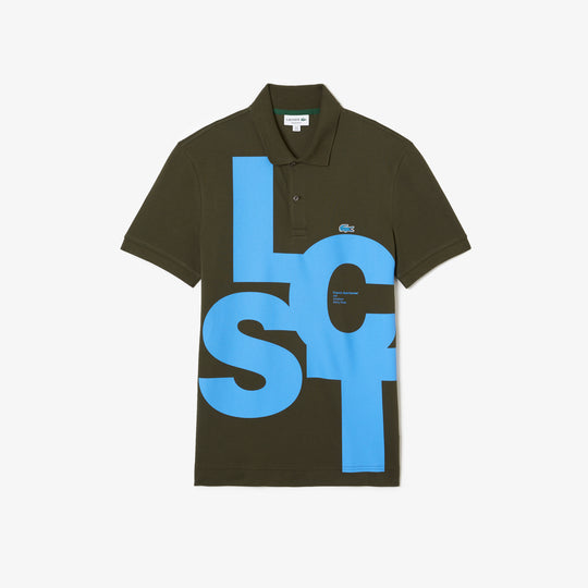 Shop The Latest Collection Of Outlet - Lacoste Men'S Regular Fit Contrast Lettering Petit Piquã© Polo Shirt - Ph9907 In Lebanon