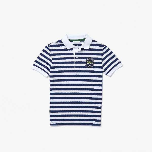 Shop The Latest Collection Of Lacoste Boys' Lacoste Striped Cotton Pique Polo Shirt - Pj0268 In Lebanon