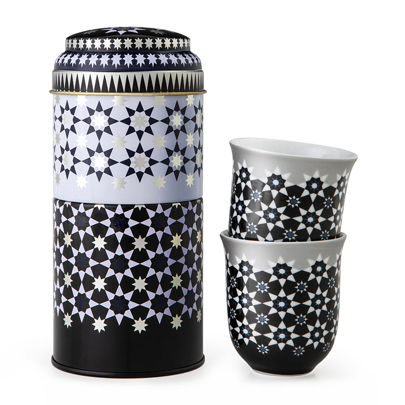 Shop The Latest Collection Of Images D'Orient Tin Box With 2 Coffee Cup Porcelain Kaokab - 90 Ml - Por-902072 In Lebanon