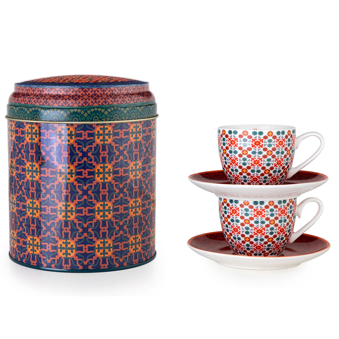 Shop The Latest Collection Of Images D'Orient Tin Box With 2 Cups And Saucer Vagabonde - 90 Ml - Por-922052 In Lebanon