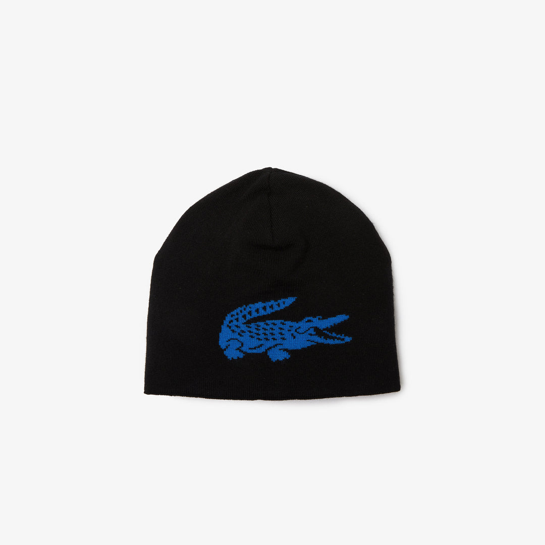 Shop The Latest Collection Of Lacoste Unisex Lacoste Contrast Crocodile Reversible Beanie - Rb0059 In Lebanon