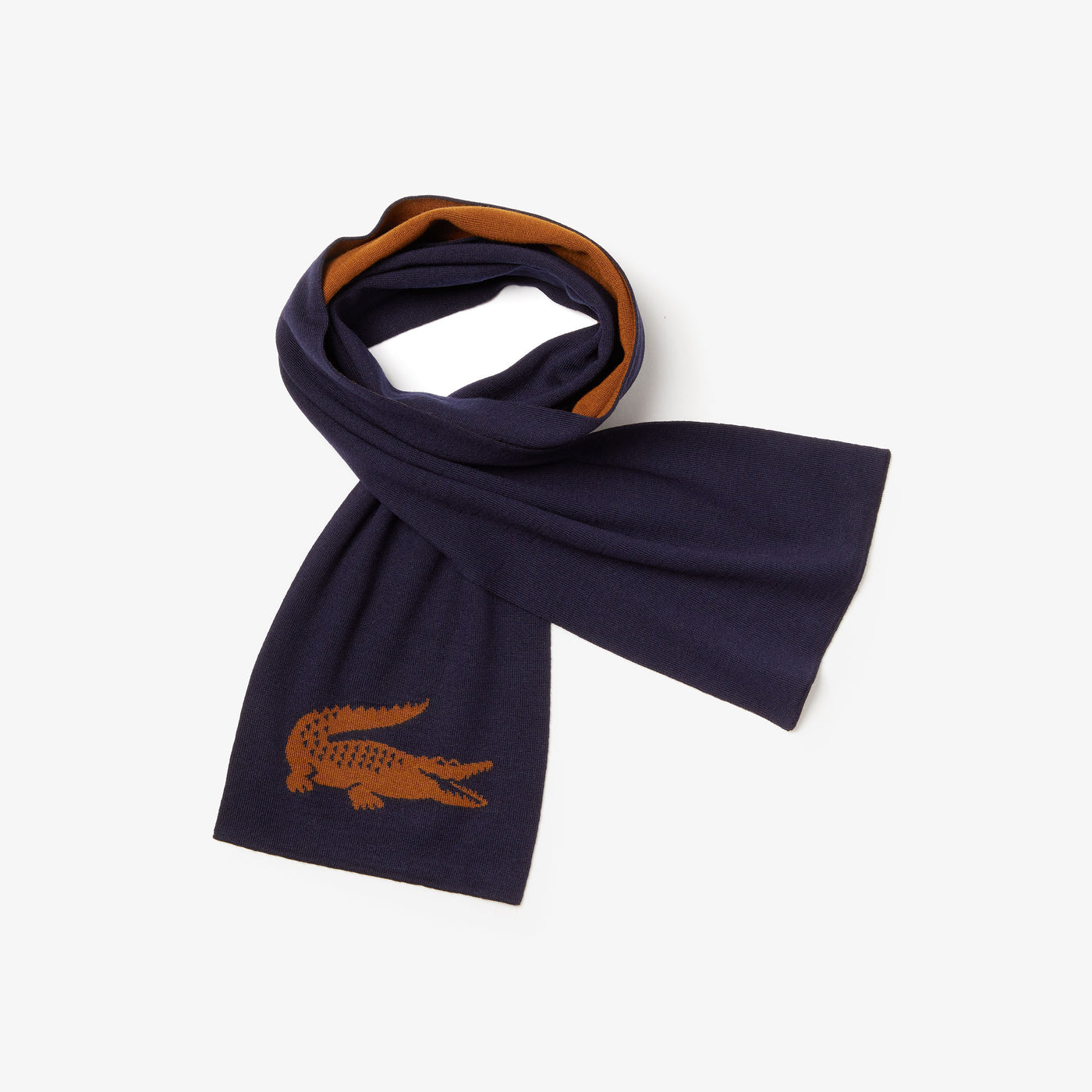 Shop The Latest Collection Of Lacoste Men'S Jacquard Crocodile Wool Scarf - Re3536 In Lebanon