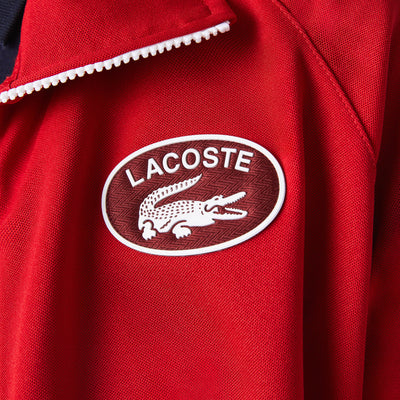 Women's Lacoste Badge Piqué Zippered Sweatshirt - Sf9429