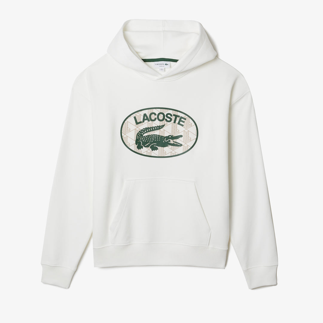 Shop The Latest Collection Of Lacoste Men'S Loose Fit Branded Monogram Hooded Sweatshirt - Sh0067 In Lebanon