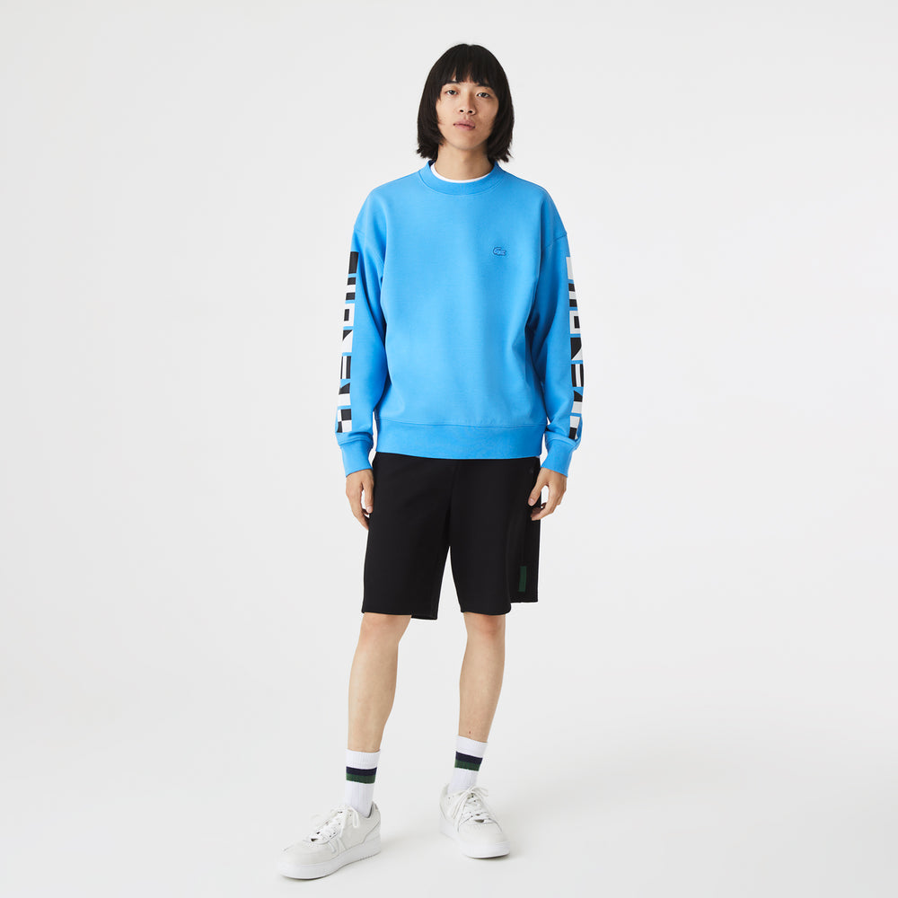 Men's Lacoste Loose Fit Reflective Print Sweatshirt - Sh0086
