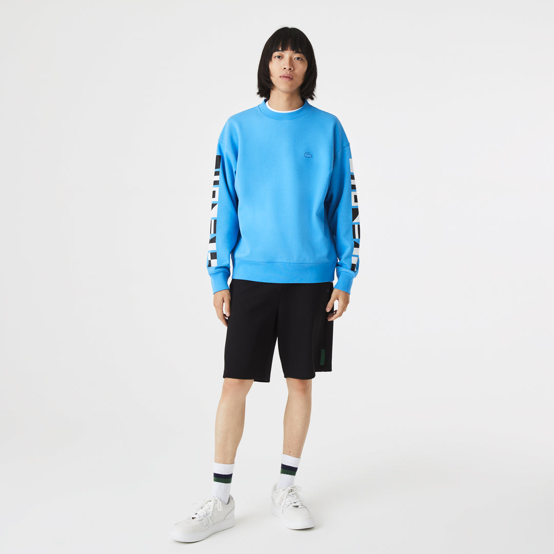 Men's Lacoste Loose Fit Reflective Print Sweatshirt - Sh0086