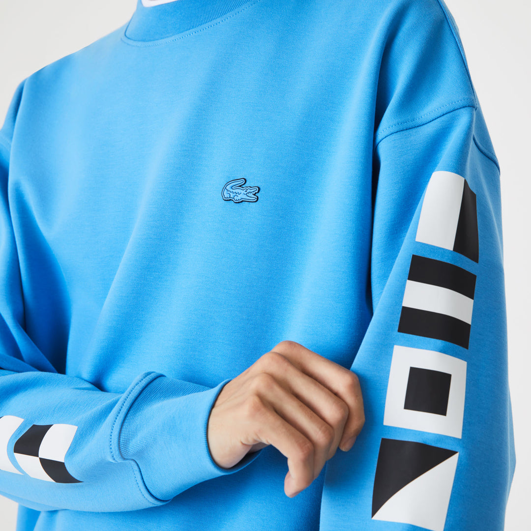 Men's Lacoste Loose Fit Reflective Print Sweatshirt - Sh0086