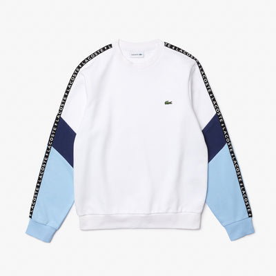 Shop The Latest Collection Of Outlet - Lacoste Men'S Crew Neck Lettered Colorblock Sleeved Fleece Sweatshirt - Sh6889 In Lebanon