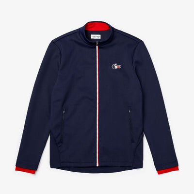 Shop The Latest Collection Of Lacoste Men'S Lacoste Sport Jeux Olympiques Bi-Material Zippered Jacket - Sh7641 In Lebanon