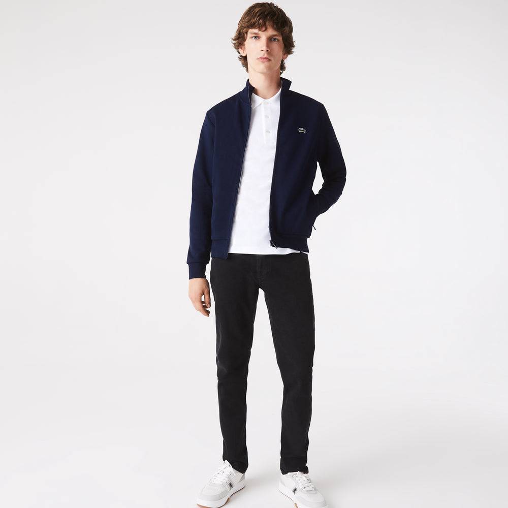 Men's Lacoste Regular Fit Brushed Fleece Zippered Sweatshirt - Sh9622
