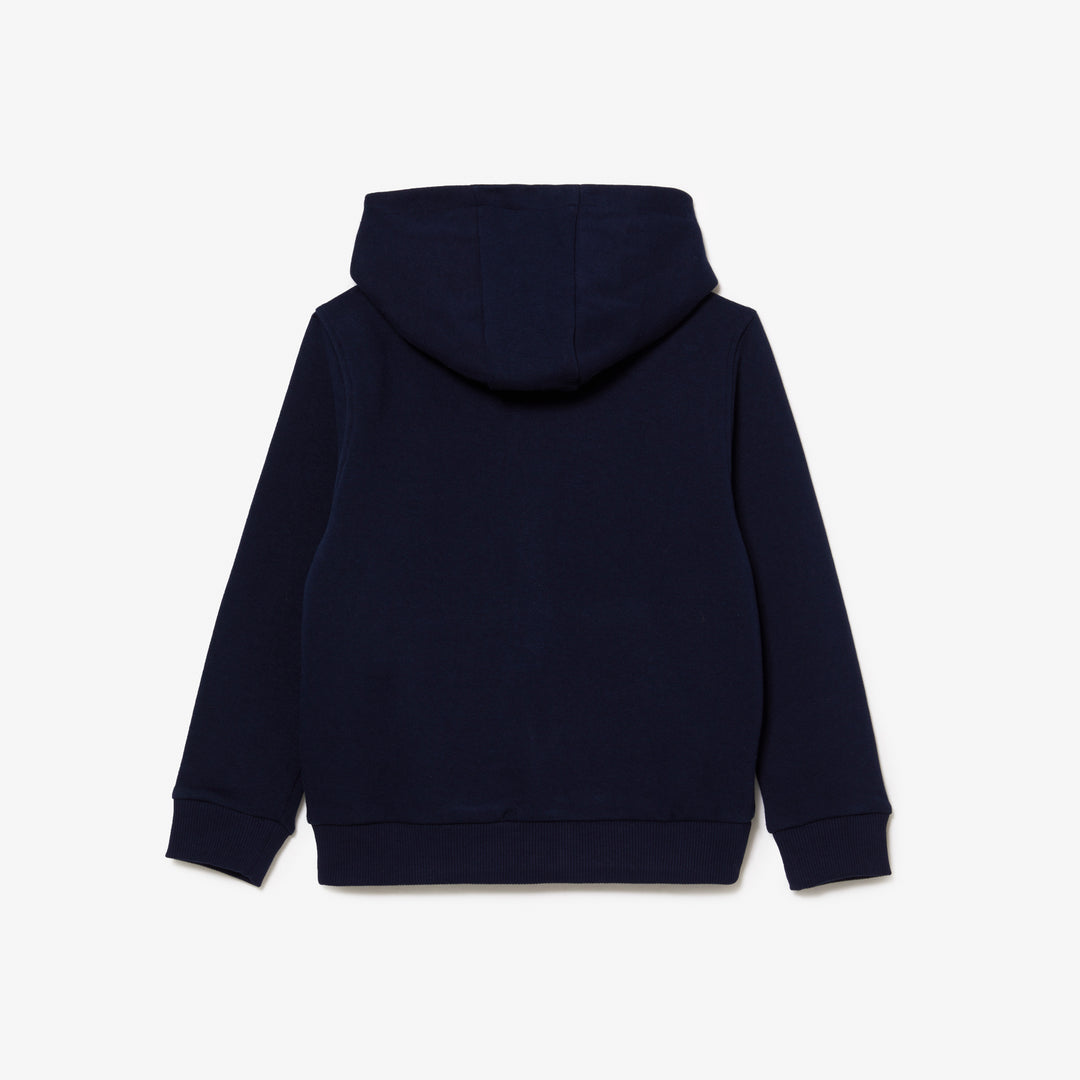Kids' Lacoste Kangaroo Pocket Hooded Zippered Sweatshirt - Sj9723