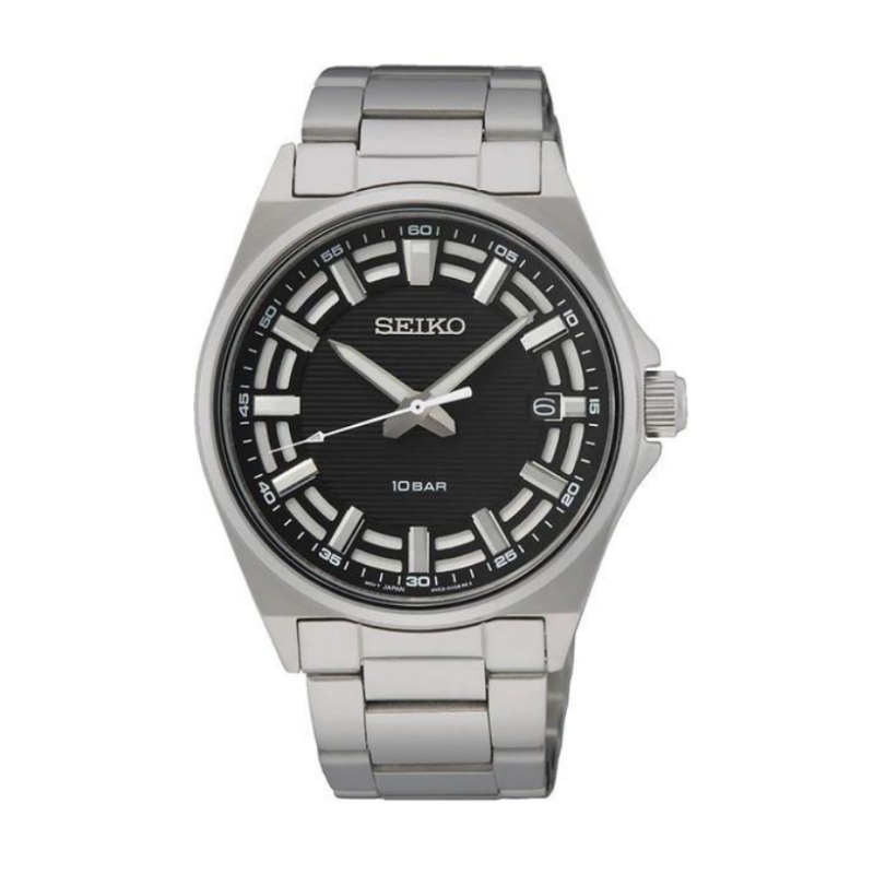 Shop The Latest Collection Of Seiko Seiko Sports Black Dial Silver Steel 40Mm - Sur505P1 In Lebanon
