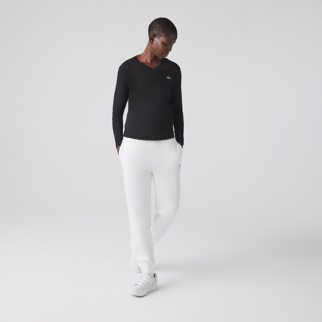 Women's Lacoste Slim Fit V-Neck T-Shirt - Tf2592