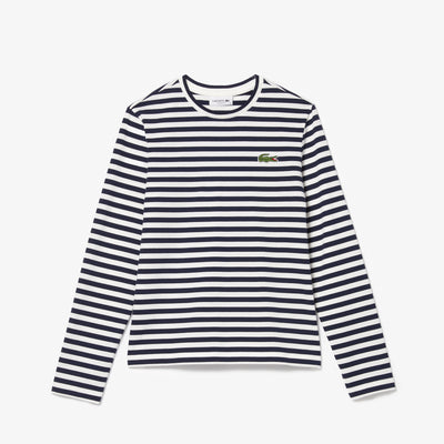 Women's Striped Jersey Cotton T-shirt - TF9207
