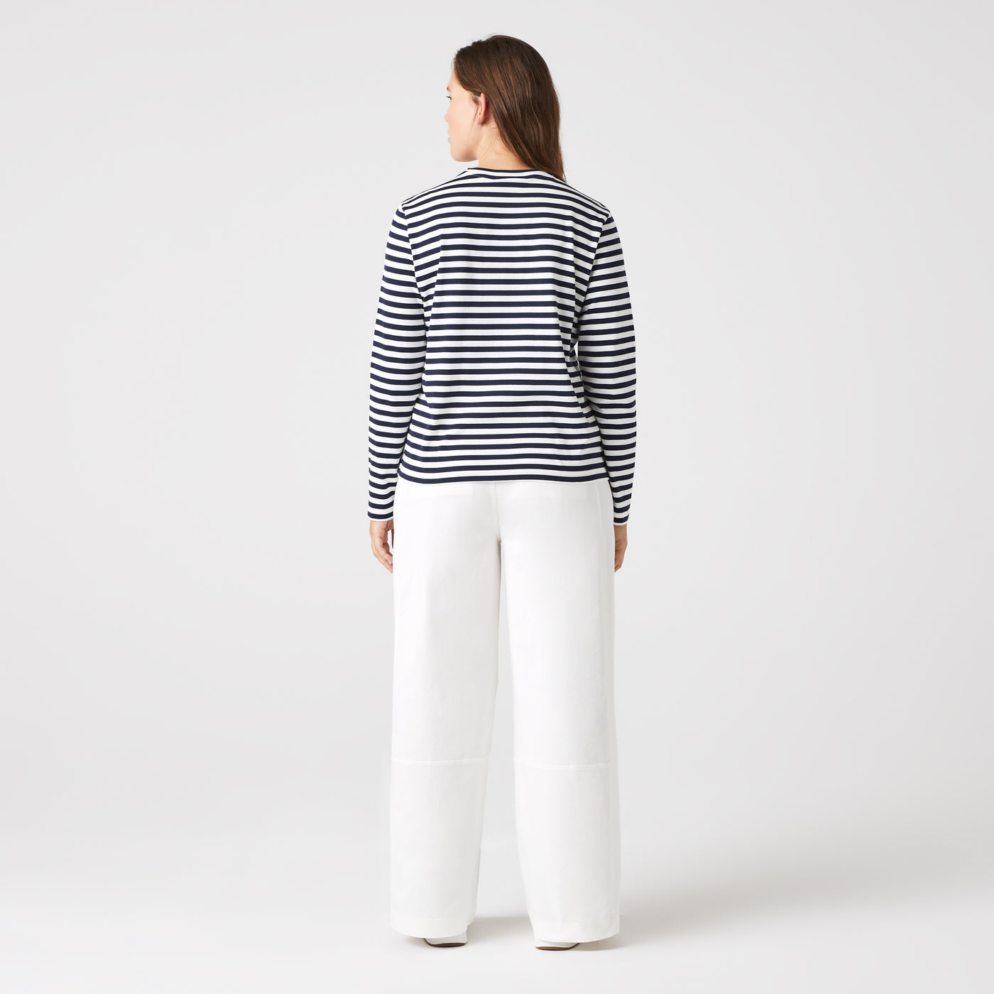 Women's Striped Jersey Cotton T-Shirt - Tf9207