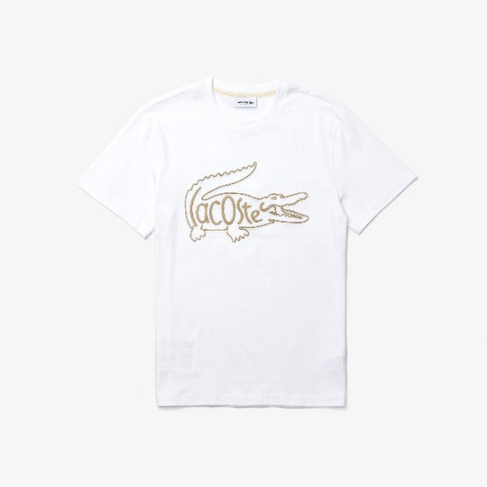Shop The Latest Collection Of Lacoste Men'S Crew Neck Crocodile Embroidery Cotton T-Shirt - Th0051 In Lebanon
