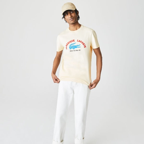 Men's Made In France Embroidered Organic Cotton T-Shirt - Th0517