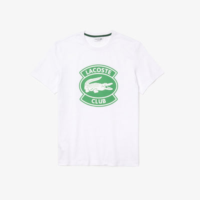 Men'S Crew Neck Oversized Lacoste Club Badge Cotton T-Shirt - Th1786