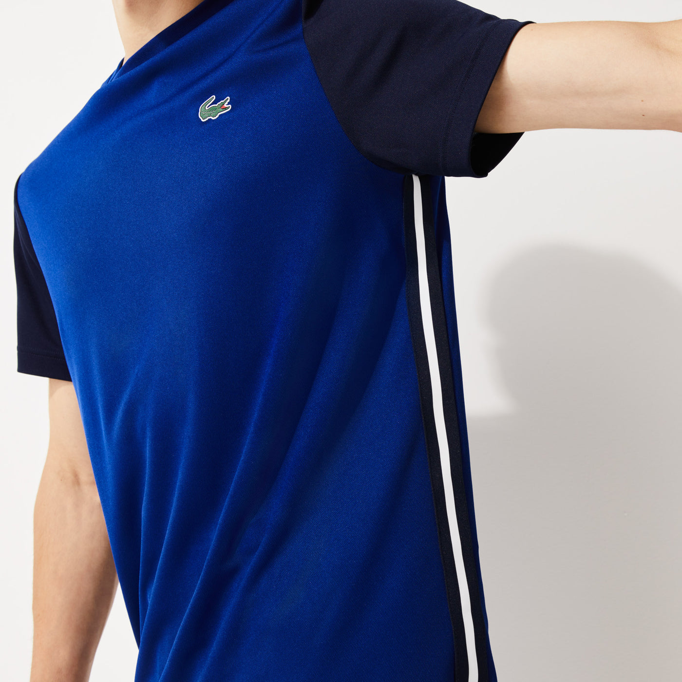 Men's Lacoste SPORT Colourblock Breathable Piqué T-shirt - TH2092