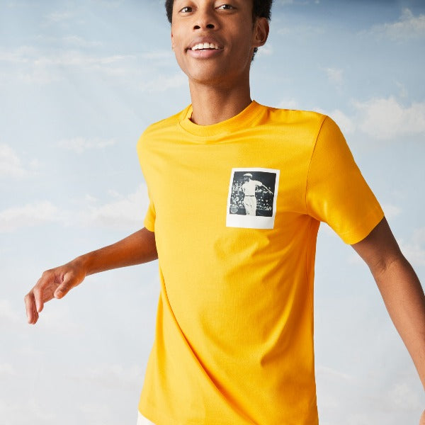 Men's Polaroid Collaboration Breathable Thermosensitive Badge T-Shirt - Th2093