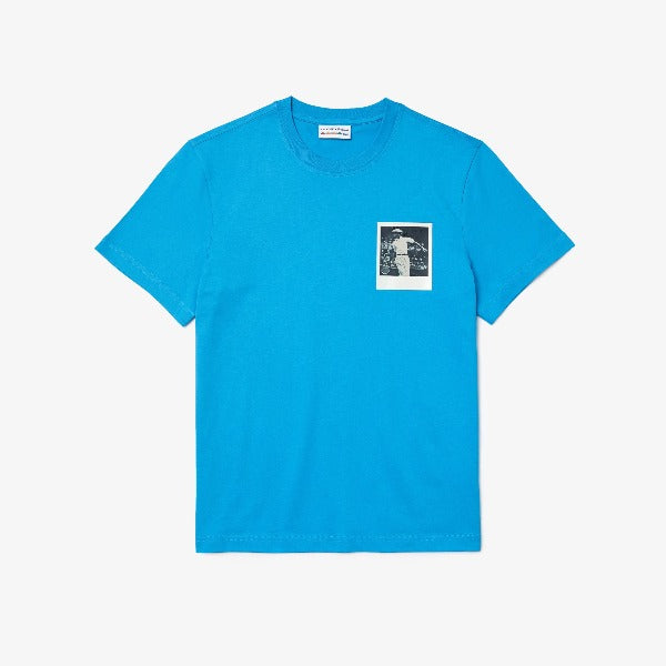 Shop The Latest Collection Of Outlet - Lacoste Men'S Polaroid Collaboration Breathable Thermosensitive Badge T-Shirt - Th2093 In Lebanon