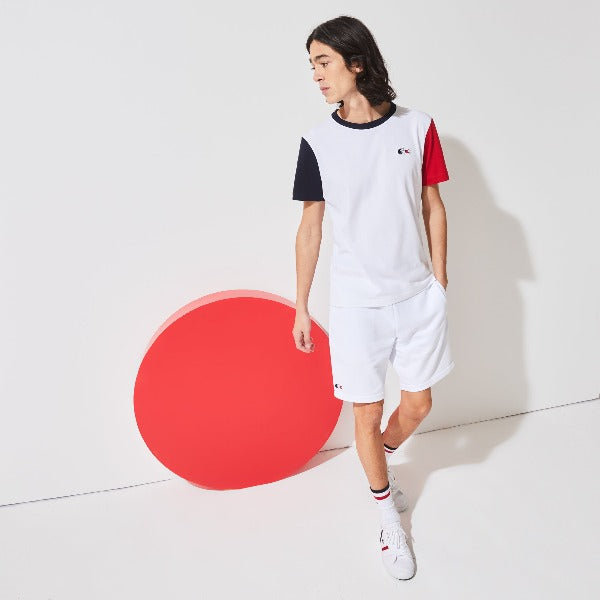 Men's Lacoste Sport Jeux Olympiques Edition Tricolour T-Shirt - Th3745