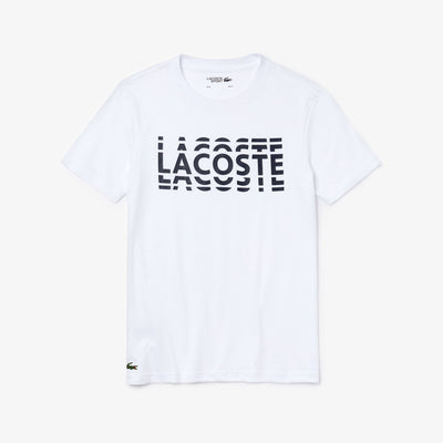 Shop The Latest Collection Of Outlet - Lacoste Men'S Lacoste Sport Printed Cotton Blend T-Shirt - Th4804 In Lebanon