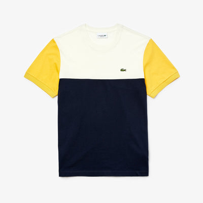 Shop The Latest Collection Of Outlet - Lacoste Men'S Cotton Colourblock Crew Neck T-Shirt - Th5103 In Lebanon
