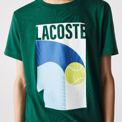 Men's Lacoste Sport Breathable Graphic Print T-Shirt - Th9683