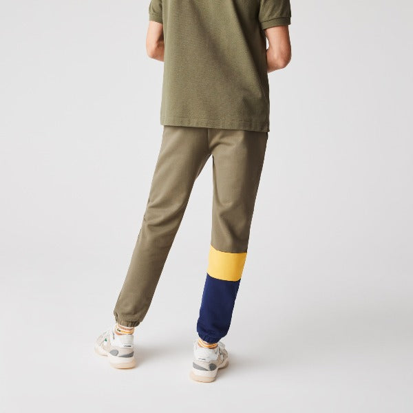 Men's Lettered Colourblock Fleece Tracksuit Pants - Xh0706