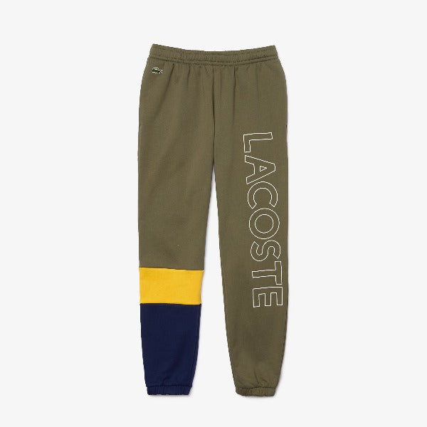 Shop The Latest Collection Of Outlet - Lacoste Men'S Lettered Colourblock Fleece Tracksuit Pants - Xh0706 In Lebanon