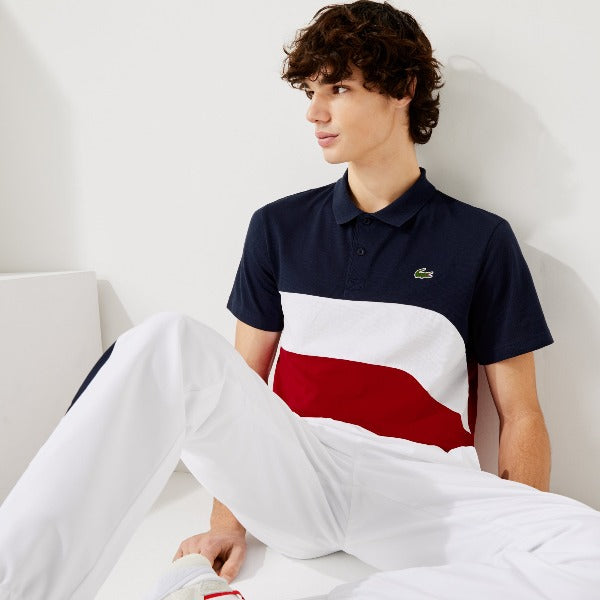 Men's Lacoste Sport Ultra-Light Colourblock Tennis Polo Shirt Yh9643