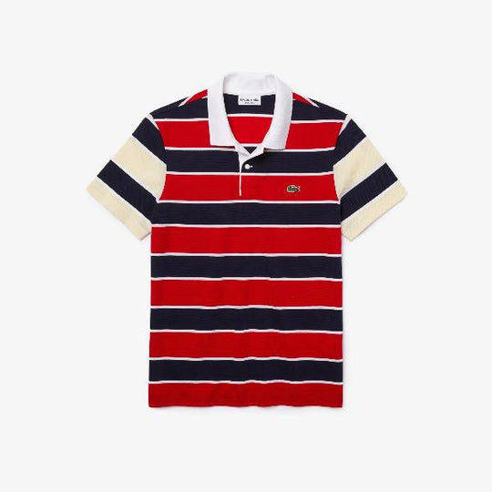 Shop The Latest Collection Of Outlet - Lacoste Men'S Lacoste Regular Fit Striped Ultra-Lightweight Knit Polo Shirt - Yh9861 In Lebanon
