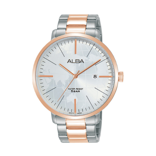 Shop The Latest Collection Of Outlet - Alba Prestige White Dial Rose Gold Bezel Silver & Rose Gold Steel - As9J78X1 In Lebanon