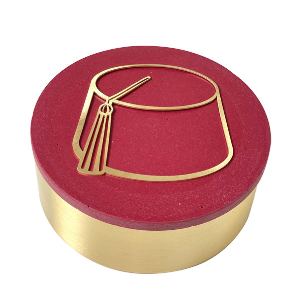Shop The Latest Collection Of Il Etait Une Fois Brass Box Red "Tarbouch" In Lebanon