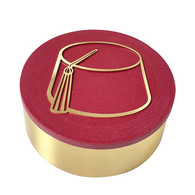 Shop The Latest Collection Of Il Etait Une Fois Brass Box Red "Tarbouch" In Lebanon