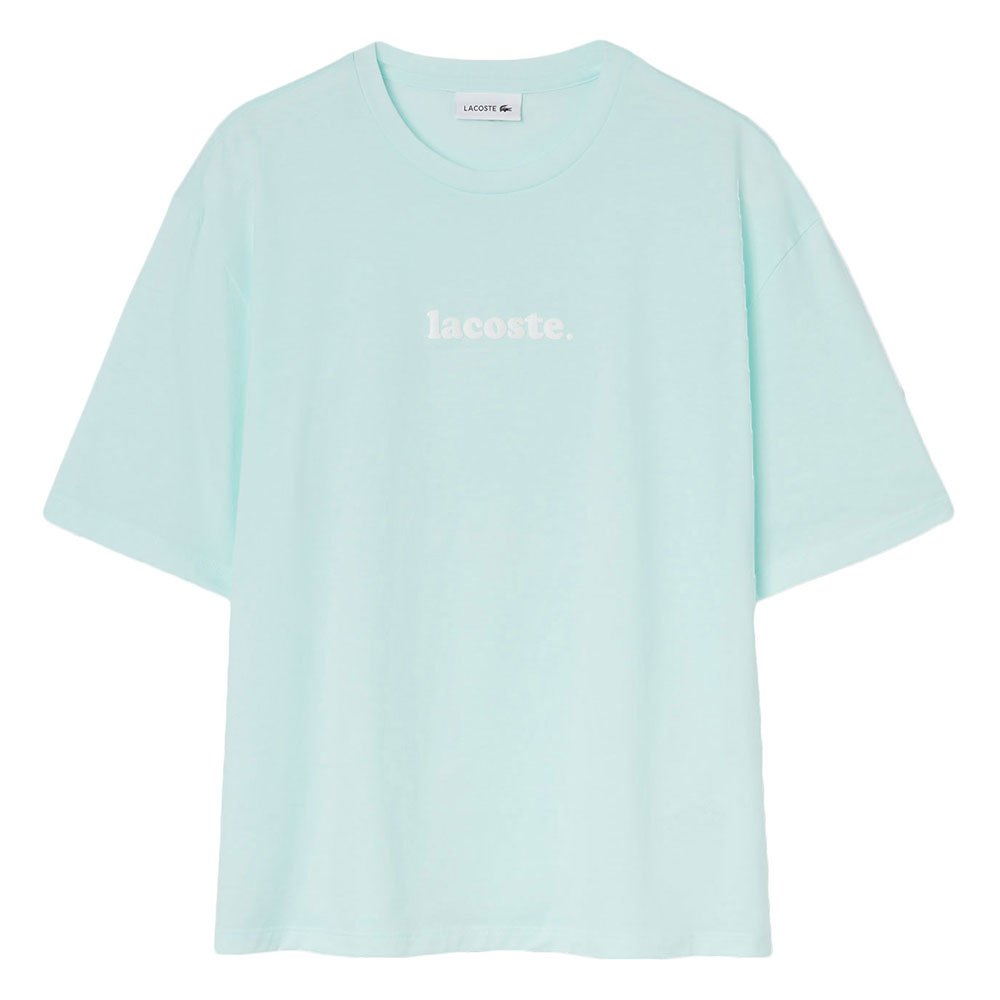 Shop The Latest Collection Of Outlet - Lacoste Women'S Signature Printed Crew Neck Cotton T-Shirt - Tf5627 In Lebanon