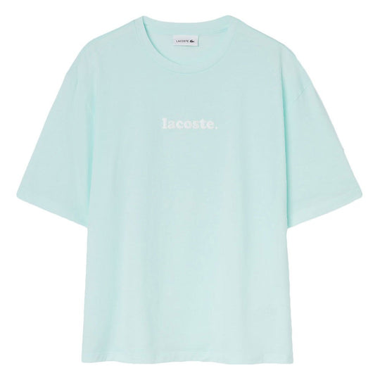 Shop The Latest Collection Of Outlet - Lacoste Women'S Signature Printed Crew Neck Cotton T-Shirt - Tf5627 In Lebanon